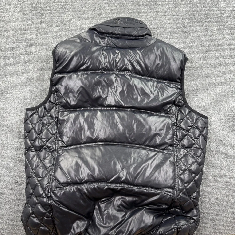 Diesel Puffer Vest XL Black Quilted Zip Front‎ Sleeveless Jacket Mens